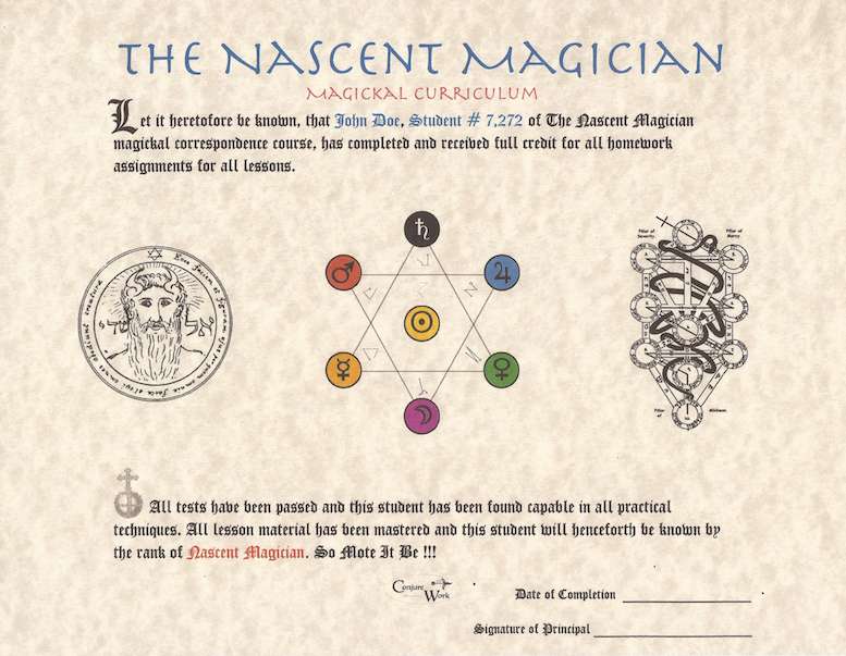Nascent Magician Certificate, a course by Magus at conjurework.com Kevin Trent Boswell